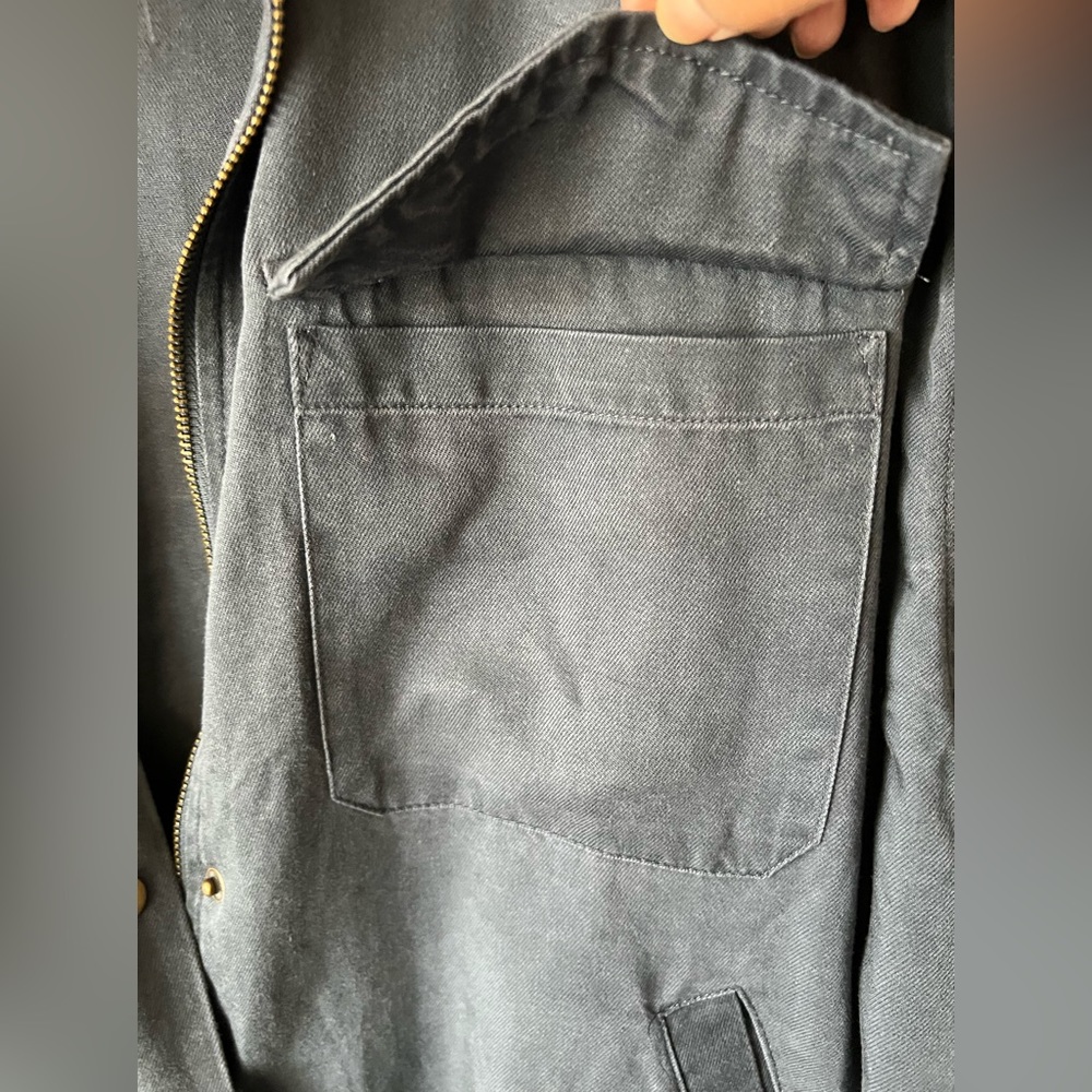 Women Blue Zip Up Thin Jacket - image 3